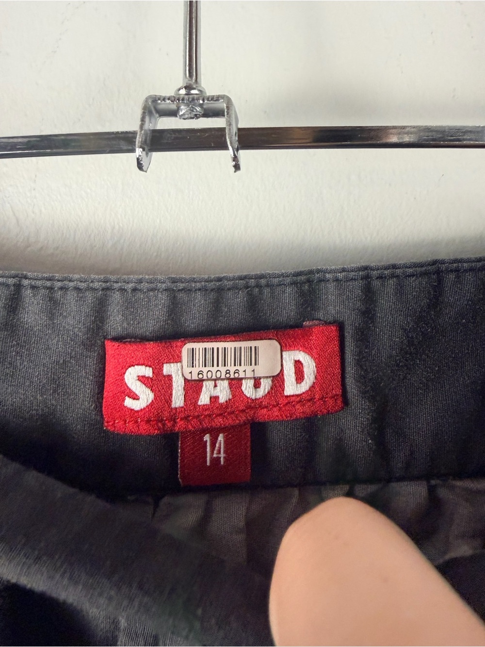 Staud Sea Tiered Striped Stretch Midi Skirt size 14 READ - Picture 5 of 11